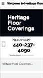 Mobile Screenshot of heritagefloorcoverings.com